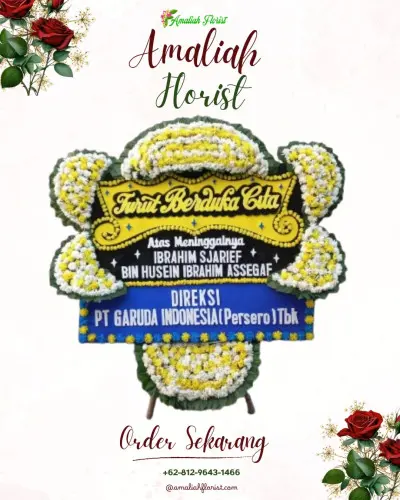 Papan Bunga Duka di 26 Ilir D. I